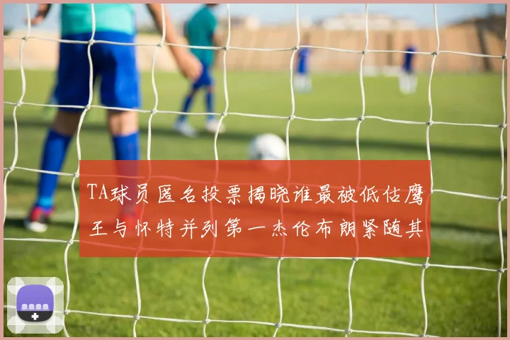 TA球员匿名投票揭晓谁最被低估鹰王与怀特并列第一杰伦布朗紧随其后
